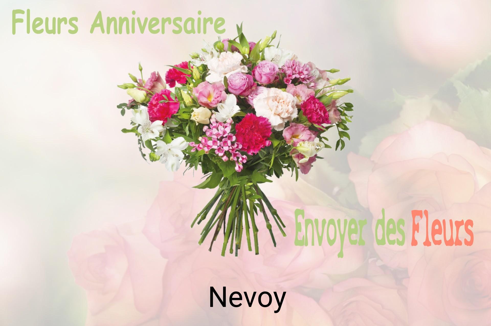 Bouquet de fleurs d’anniversaire livré à Nevoy