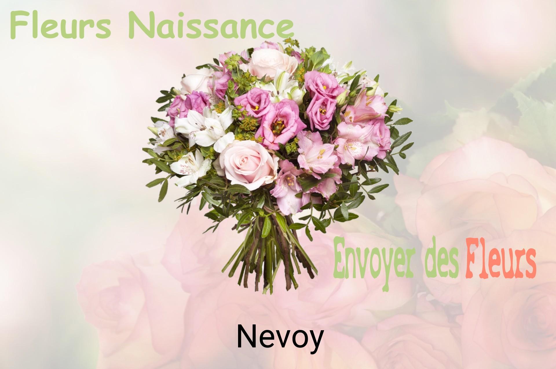 Bouquet de fleurs de naissance livré à Nevoy